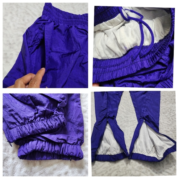 Vintage 90's Lavon windbreaker Track Suit Set Jacket and Pant Size M Retro - Picture 14 of 14